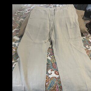 Ann Taylor Loft linen pants size 6 EUC